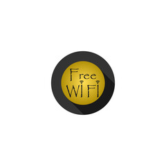 Wi fi free icon isolated on transparent background