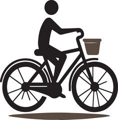 Obraz premium Bicycle icon bike vector symbol