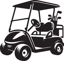 golf cart with golf icon © GraphiTee Forge