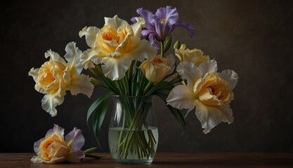 Elegant Floral Arrangement Still Life