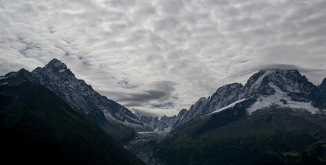 Glaciers du massif du Mont-Blanc en 2023