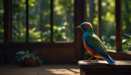 Vibrant Bird in Natural Light