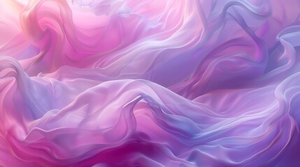 Obraz premium Abstract waves in pastel colors, soft wavy lines of pink, lavender, and mint, fluid and dynamic, hd quality, ethereal and calming feel, seamless blending. --ar 16:9 --v 6.0 --s 250 --style raw
