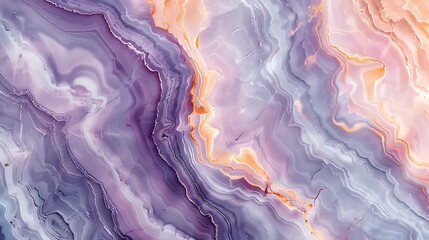 Obraz premium Marble texture with pastel hues, swirling patterns in lavender, mint, and peach, smooth and polished finish, hd quality, elegant and ethereal design. --ar 16:9 --v 6.0 --s 250 --style raw