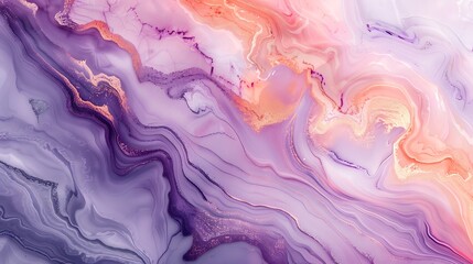 Marble texture with pastel tones, swirling patterns in lavender, mint, and peach, smooth and glossy finish, hd quality, ethereal and elegant feel. --ar 16:9 --v 6.0 --s 250 --style raw