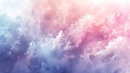 Fototapeta premium Ombre effect with pastel hues, blending soft pink, mint, and lavender, seamless transitions, high-definition quality, ethereal and calming design, light feel. --ar 16:9 --v 6.0 --s 250 --style raw