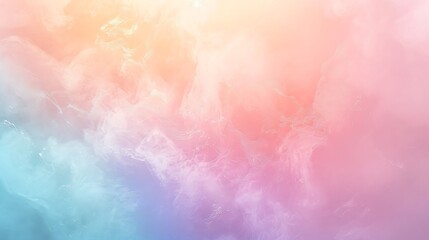 Obraz premium Pastel ombre gradient, soft transitions from mint to lavender to peach, delicate blending, hd quality, dreamy and whimsical atmosphere, light design. --ar 16:9 --v 6.0 --s 250 --style raw