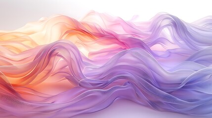 Obraz premium Smooth ombre in pastel shades, blending lavender, mint, and peach, seamless transitions, high-definition quality, light and airy feel, calming and ethereal design. --ar 16:9 --v 6.