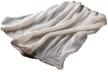 A Gentle Breeze Cascades Through a Soft, Flowing Fabric in a Sunlit Room on White or PNG Transparent Background.