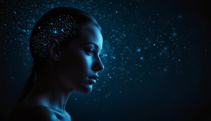 Obraz premium Mystical Portrait of a Dreamer