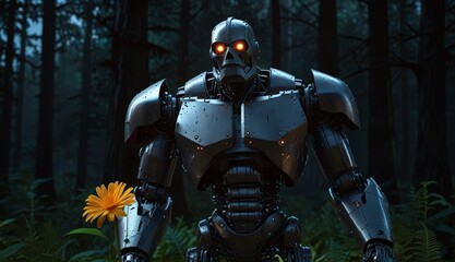 Cyborg in Enchanted Forest