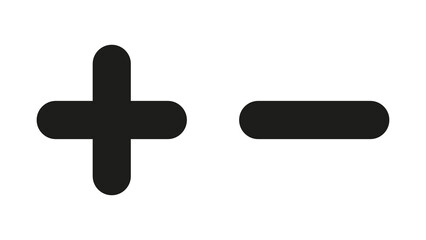 Obraz premium plus minus icon