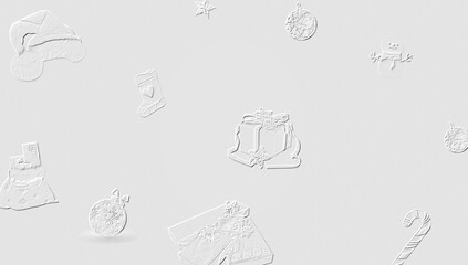 embossed image of Christmas