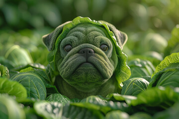 Obraz premium Illustration children cartoon movie cute vegetable personage created with generative AI