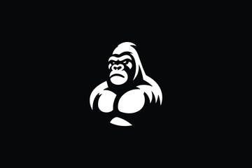 minimalist gorilla logo