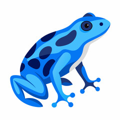 Blue Poison Dart Frog vector artwork