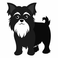 Fototapeta premium Brussels Griffon Dog vector artwork