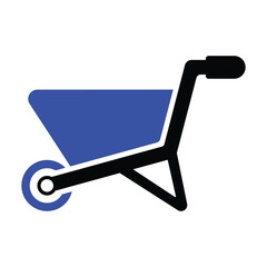 Wheelbarrow Cart Icon