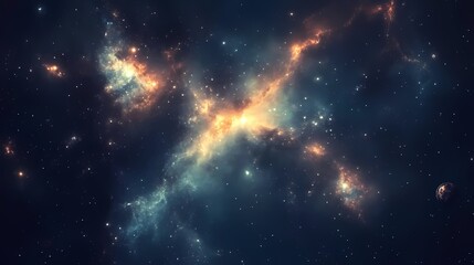 Naklejka premium Galactic Nebula