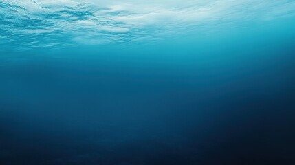 High-Resolution Abstract Underwater Scene with Gradient Blue Background and Soft Glow Effect