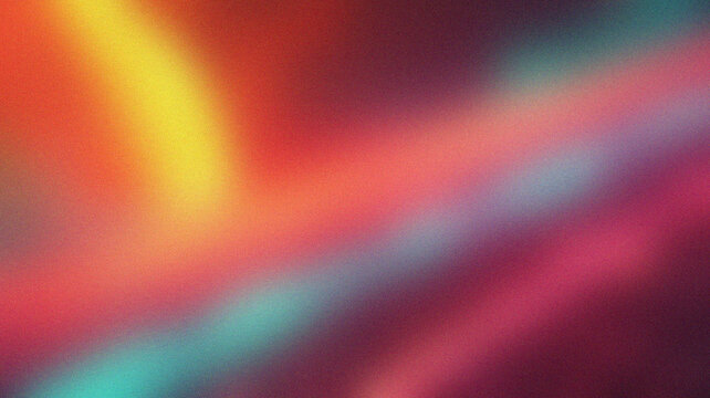 A vibrant background with a smooth gradient of bold colors, overlaid with subtle noise texture. The mix of vivid hues and soft grain adds depth and energy, making it visually striking and modern.