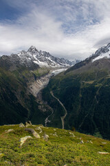 Mer de Glace dans les Alpes en 2023
