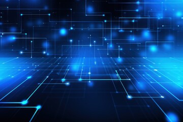 Naklejka premium Blue backgrounds technology abstract.