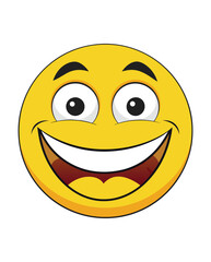 Happy emoji vector illustration