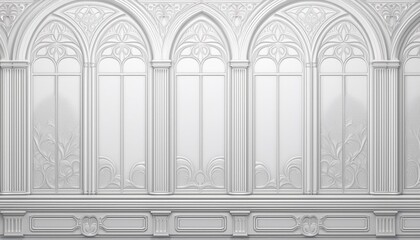 Naklejka premium おしゃれな窓のフレームデザインのイラスト