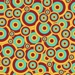 colorful circles seamless pattern
