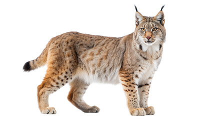 Fototapeta premium lynx--full-body-white-background-