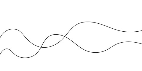 Abstract background with business and technology wave line. Thin line wavy abstract vector background. Curve wave seamless pattern.