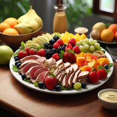 Fruit Plate Generative AI