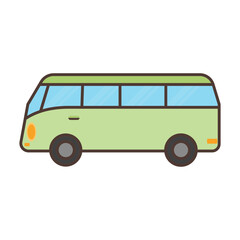 Classic Retro Style Van Icon