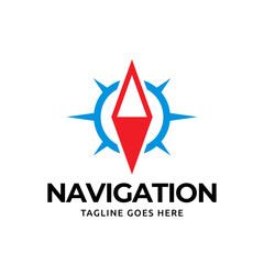 Obraz premium Compass Global Globe Earth Adventure GPS navigation logo design. Vector Illustration