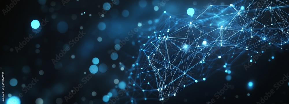 Poster connecting dots and lines abstractly. technology background. network connection structure. plexus ef