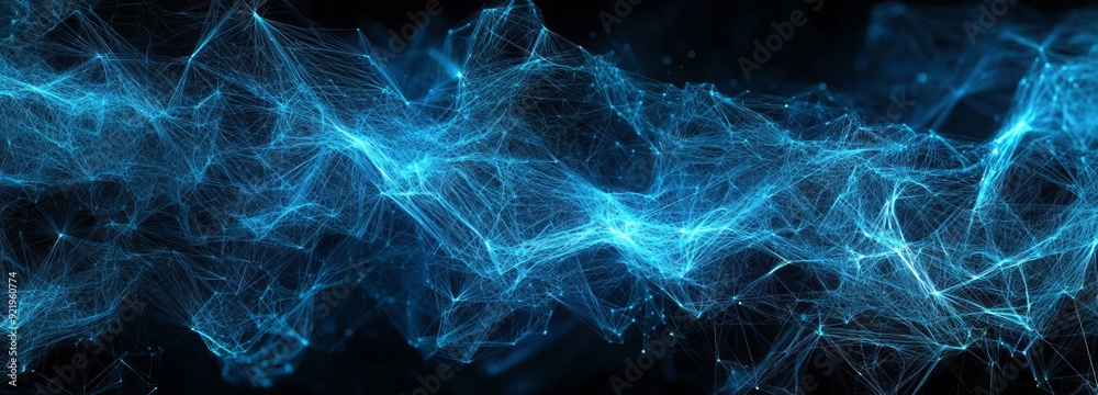 Poster an abstract digital connection structure. an abstract network connection structure. plexus effect. t