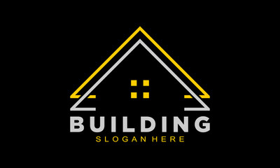 Building house logo design vector