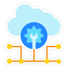 Cloud computing Icon