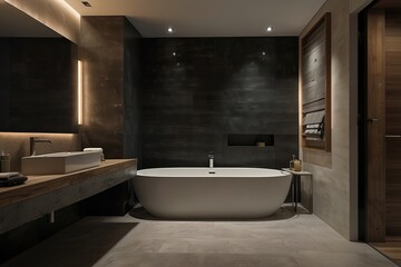 modern bathroom interior with bathroom