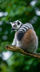 Lemur auf Ast