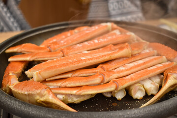 焼きたての焼きガニ