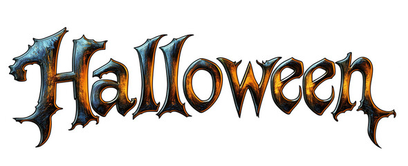 Gothic Halloween Typography in Grunge Style