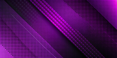 Pink and purple halftone textured vector background with grid pattern, digital art style