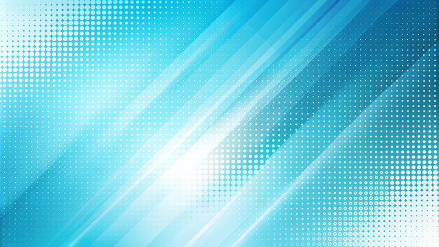 Futuristic blue gradient texture with halftone dots, ideal for tech, web, or business backdrop