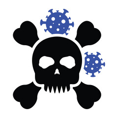 Virus Death Icon