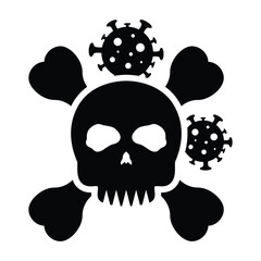 Virus Death Icon