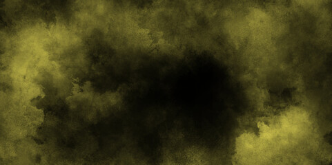 Abstract orange  yellow watercolor splash isolated on white background.  abstract yellow and black background old image space for text canvas shiny splashed powder dust smoke.