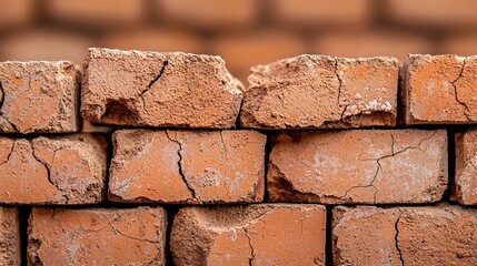 Fototapeta premium Cracked Brick Wall Texture.