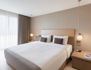 bedroom interior with bed